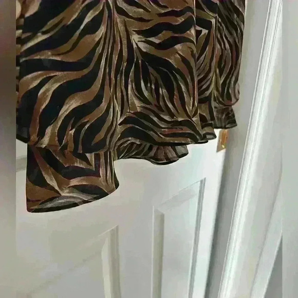 Nicole Studio New York Vintage Animal Print‎ Sheath Lined Layered Dress Sz 14 - Picture 6 of 9